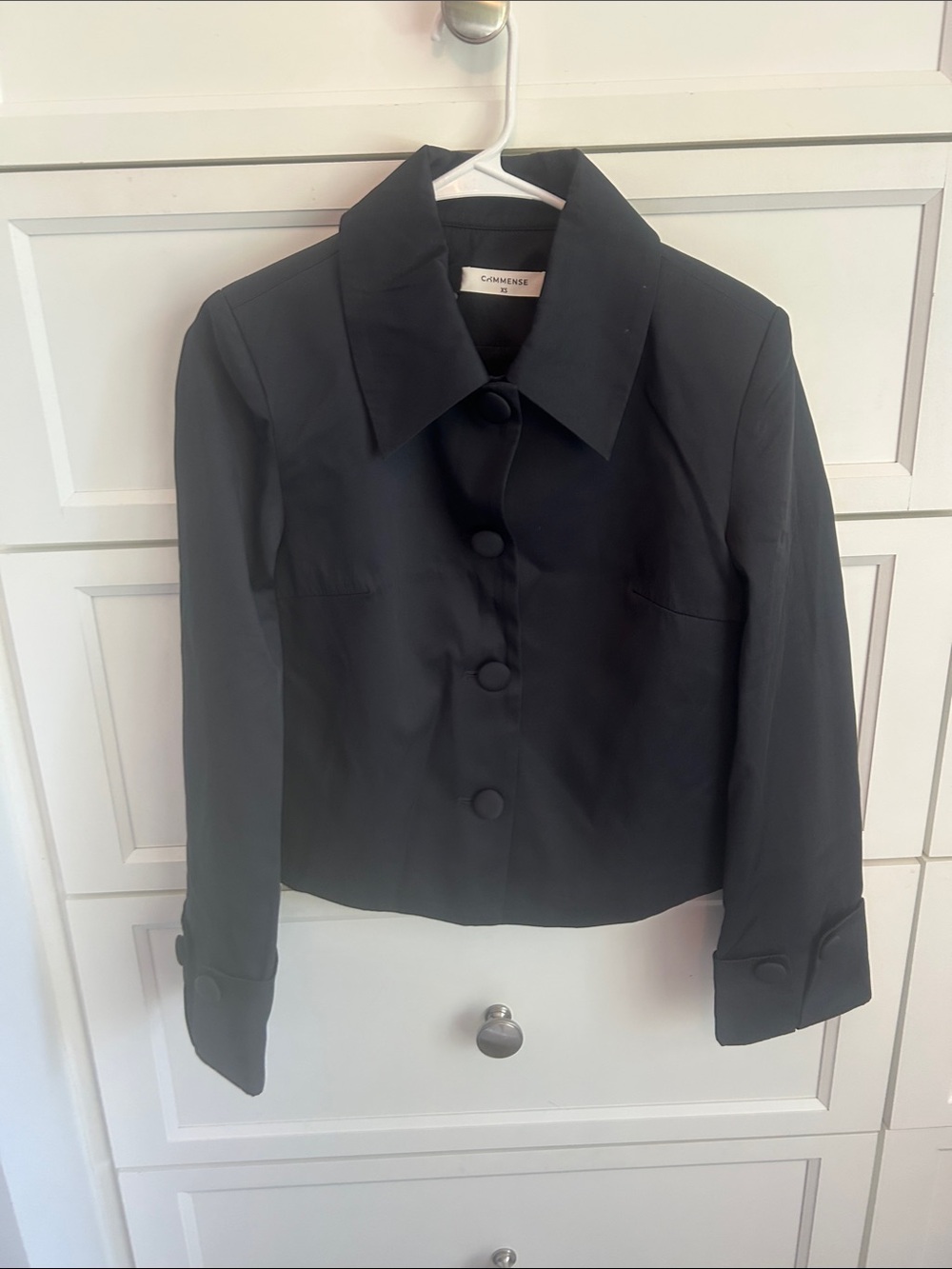 Commense Blue Button Front Jacket